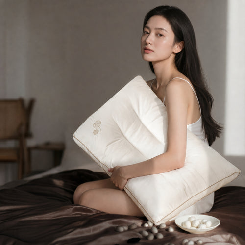 Cloud-Soft Mulberry Silk Pillow with Ergonomic Neck Support for Adults, Students, and Kids, Adult/Student/Child