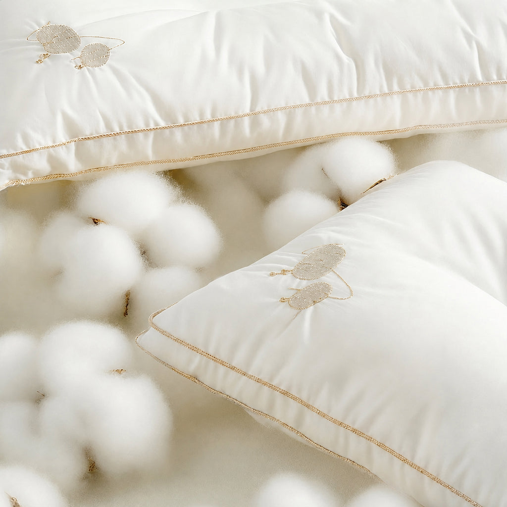 Cloud-Soft Mulberry Silk Pillow with Ergonomic Neck Support for Adults, Students, and Kids, Adult/Student/Child