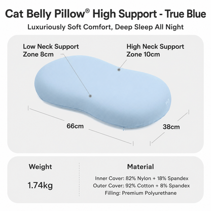 Cat Belly Memory Foam Pillow