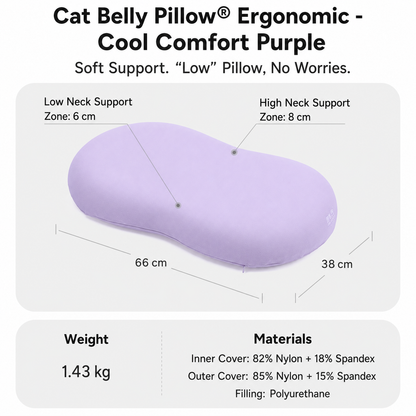 Cat Belly Memory Foam Pillow