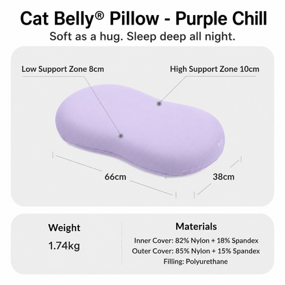 Cat Belly Memory Foam Pillow