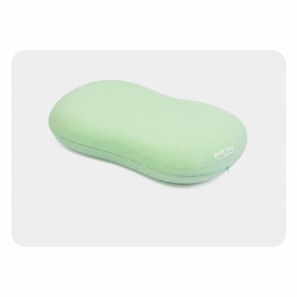 Cooling Cat Belly Memory Foam Cervical Pillow for Neck Support, Multiple Colors