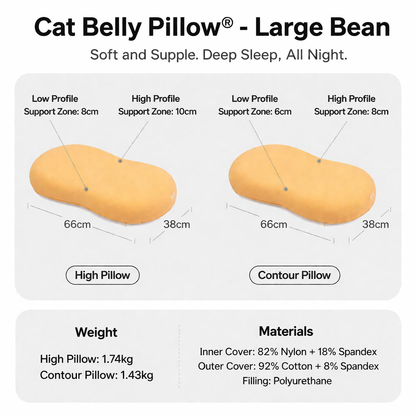 Cat Belly Memory Foam Pillow