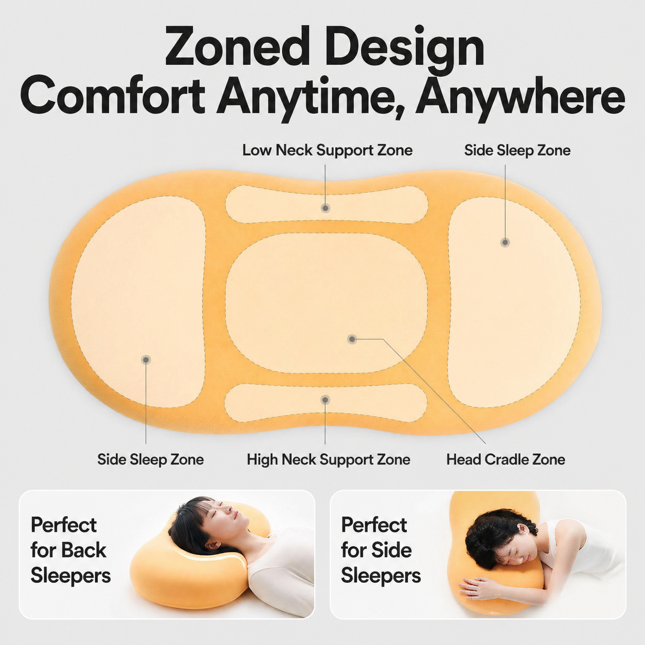 Cat Belly Memory Foam Pillow