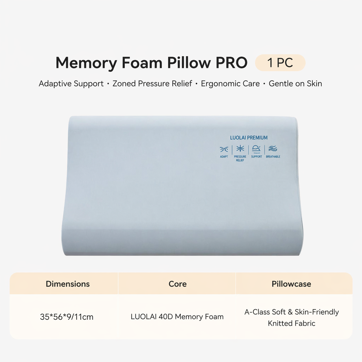 Neck Memory Foam Pillow