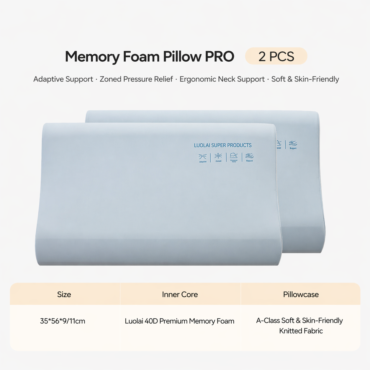 Neck Memory Foam Pillow