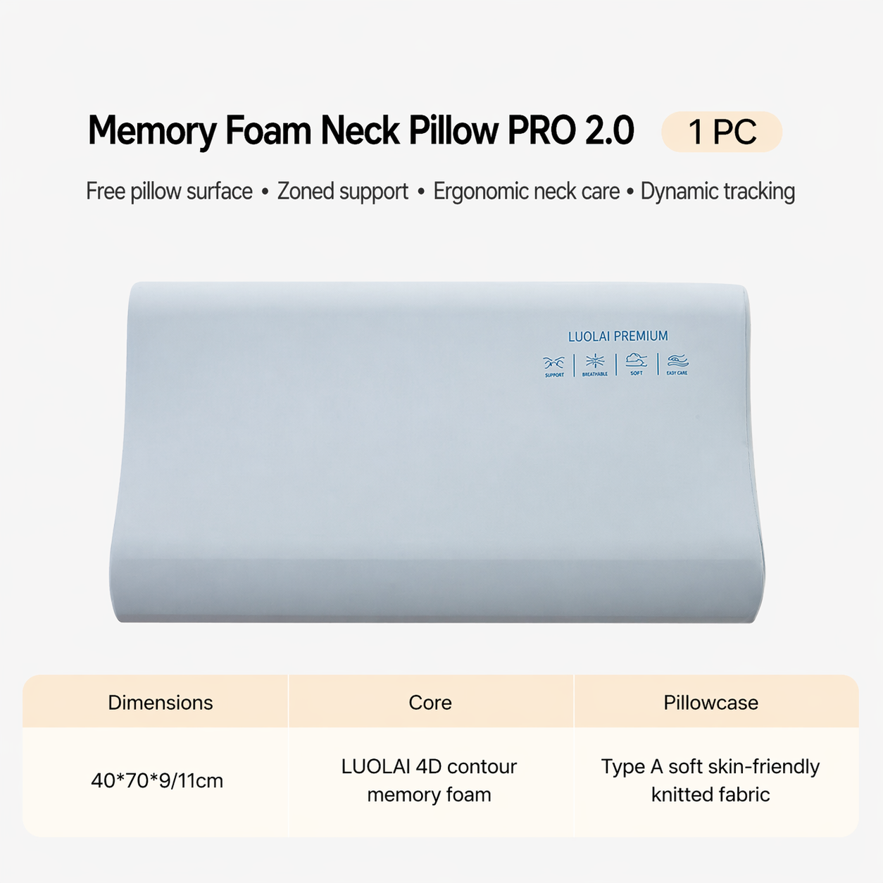 Neck Memory Foam Pillow