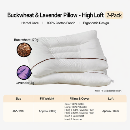 Neck Support Pillow Pair