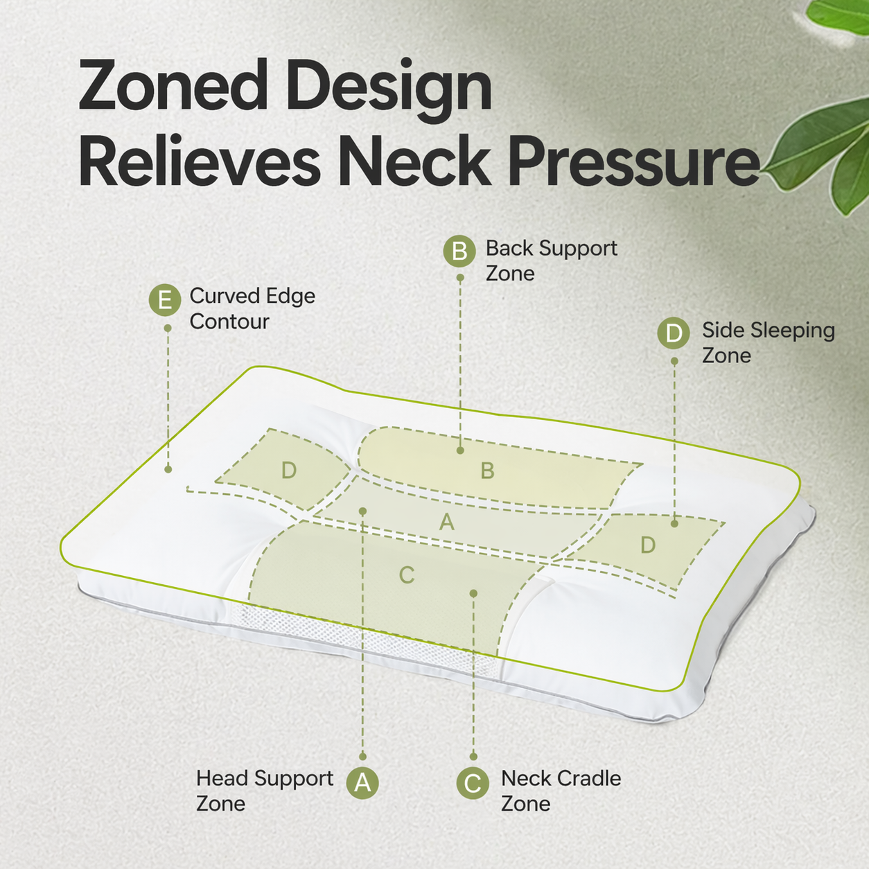 Neck Support Pillow Pair