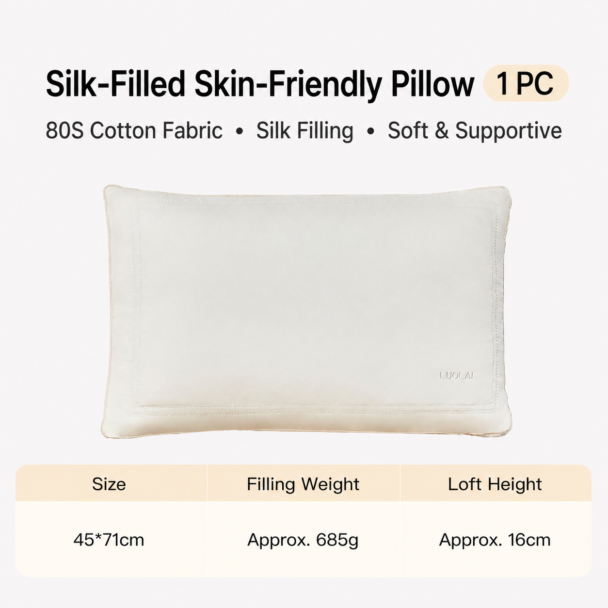 Silk Cotton Pillow Set