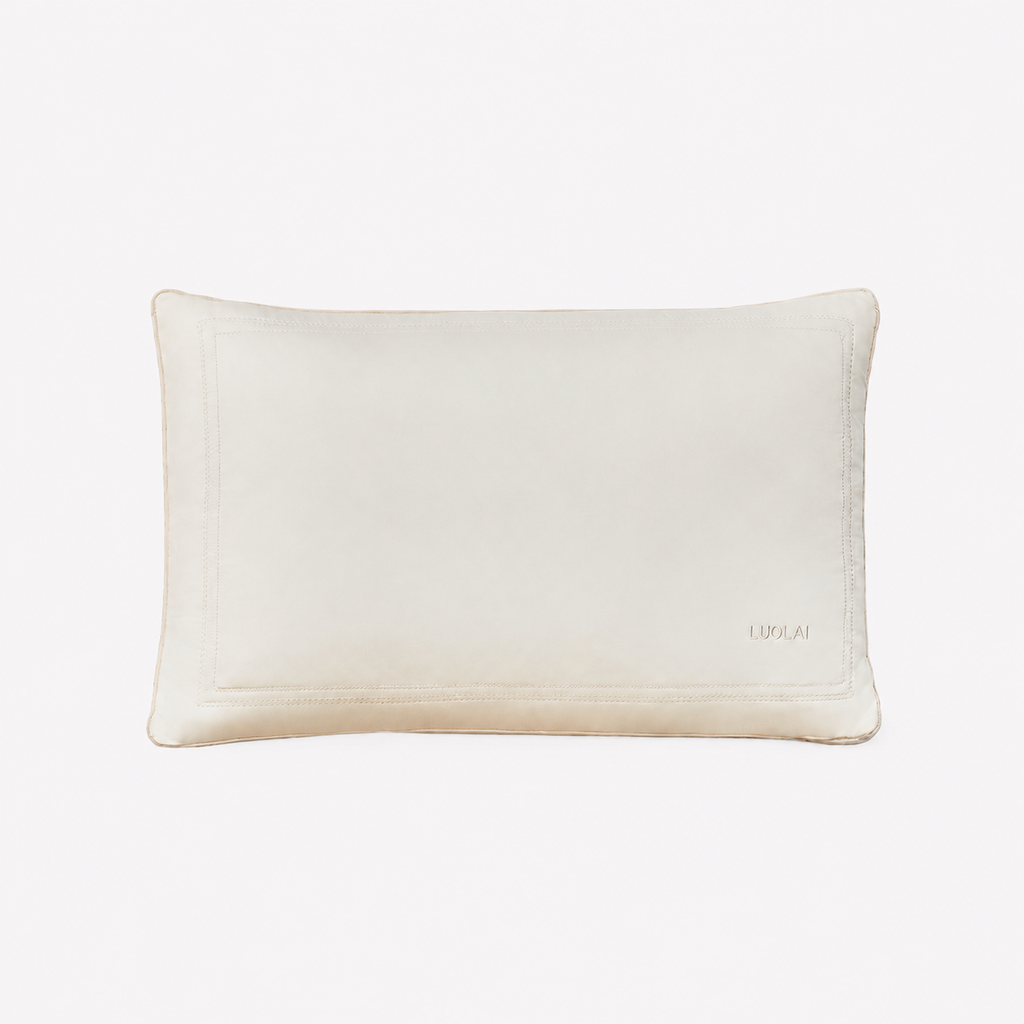 Cooling Silk‑Infused Cotton Pillow Set with Dual‑Layer Loft and Ergonomic Neck Cradle for Side Sleeping, Multiple Types