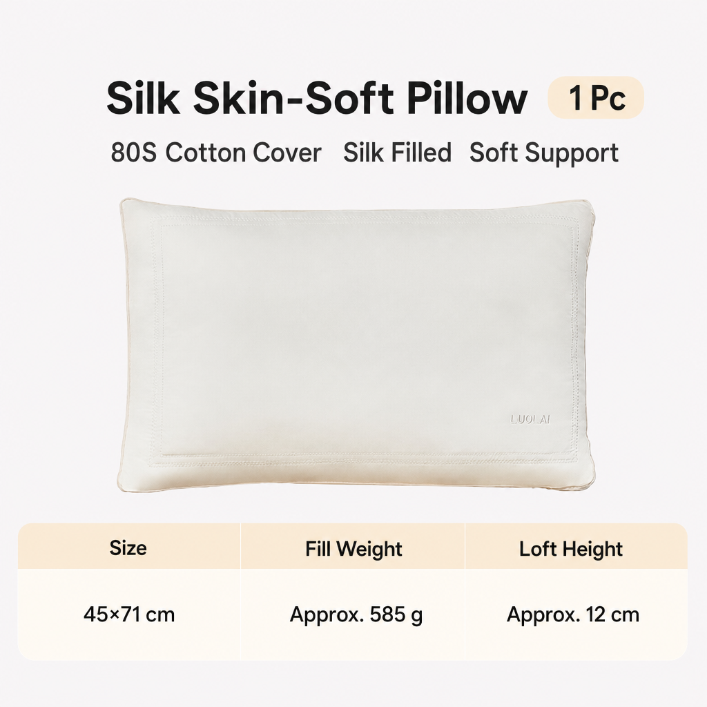 Silk Cotton Pillow Set