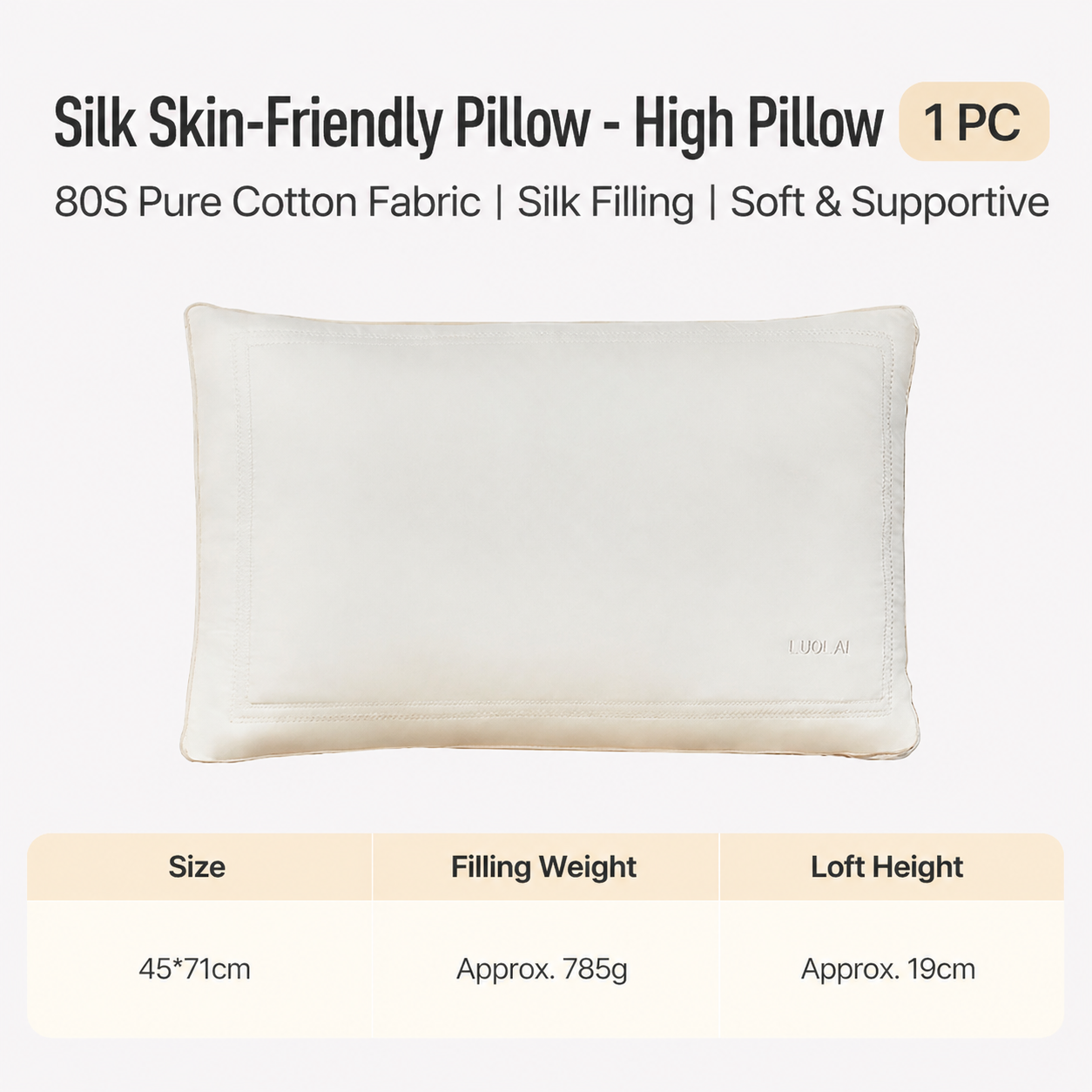 Silk Cotton Pillow Set