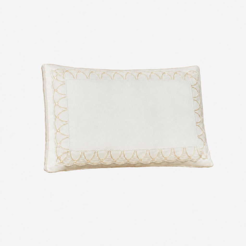 Cooling Silk‑Infused Cotton Pillow Set with Dual‑Layer Loft and Ergonomic Neck Cradle for Side Sleeping, Multiple Types
