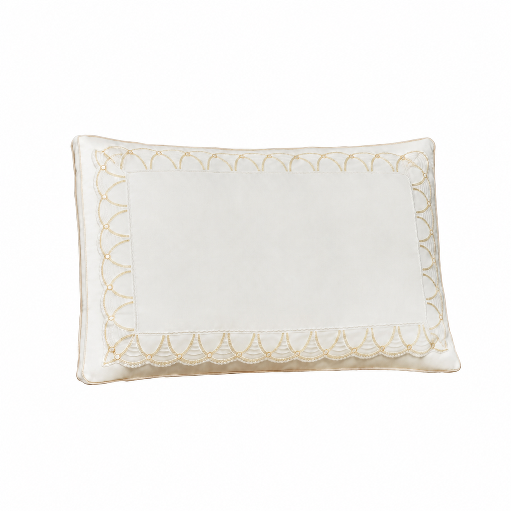 Cooling Silk‑Infused Cotton Pillow Set with Dual‑Layer Loft and Ergonomic Neck Cradle for Side Sleeping, Multiple Types