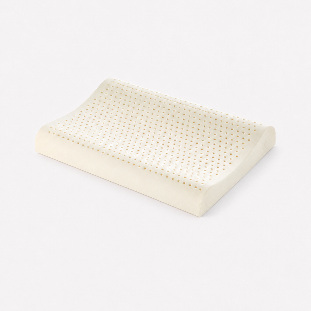 Cooling Natural Latex Contour Cervical Pillow for Side Sleeping, Wave Low/Wave Medium/Wave High