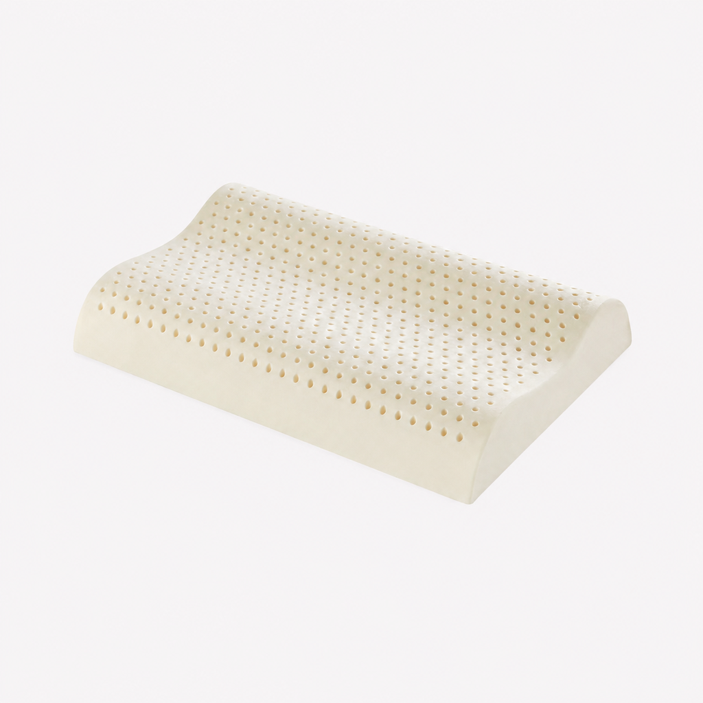 Cooling Natural Latex Contour Cervical Pillow for Side Sleeping, Wave Low/Wave Medium/Wave High