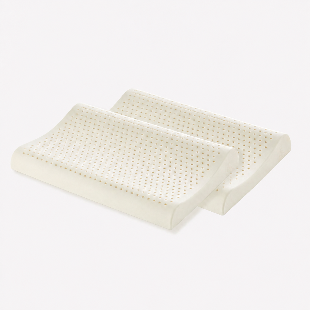 Cooling Natural Latex Contour Cervical Pillow for Side Sleeping, Wave Low/Wave Medium/Wave High