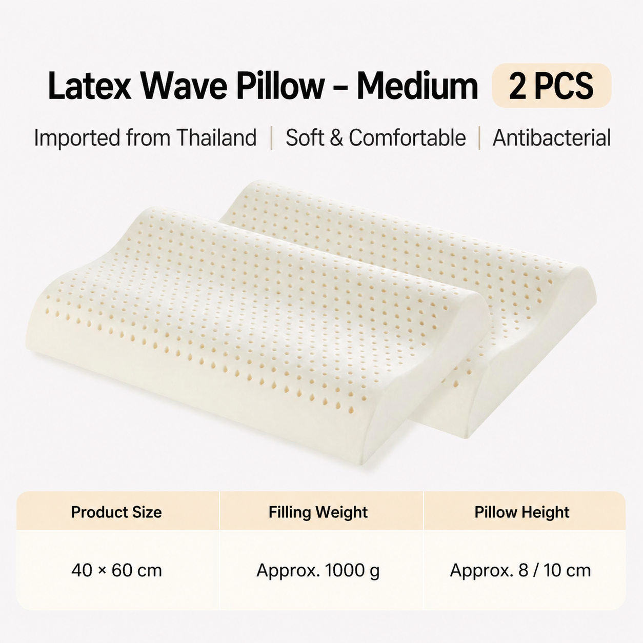 Natural Latex Contour Pillow