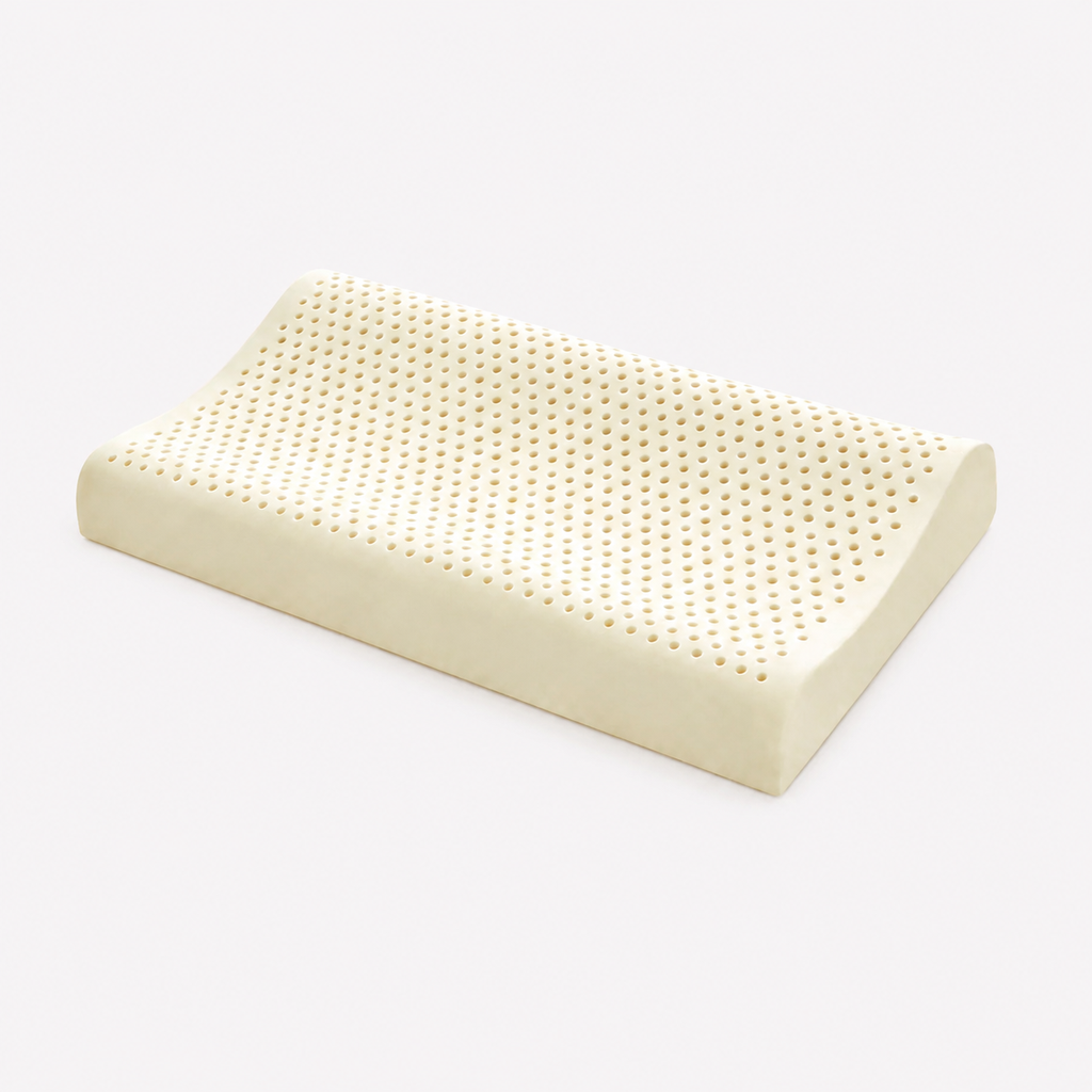 Cooling Natural Latex Contour Cervical Pillow for Side Sleeping, Wave Low/Wave Medium/Wave High