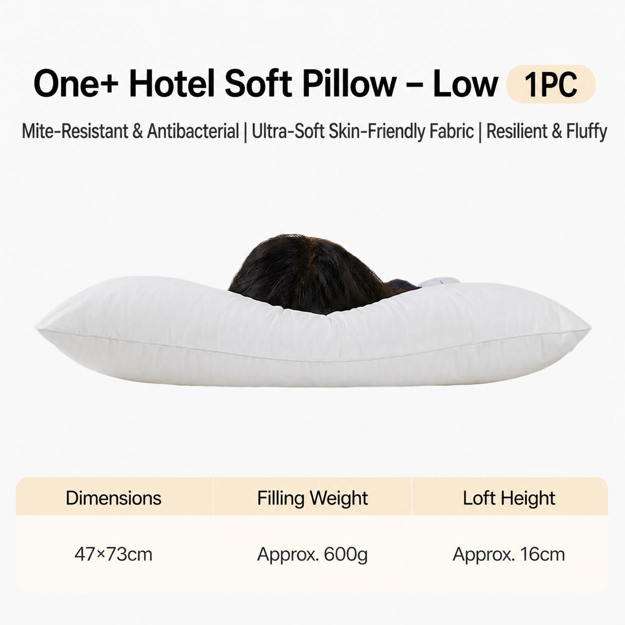 Antimicrobial Lofted Pillow