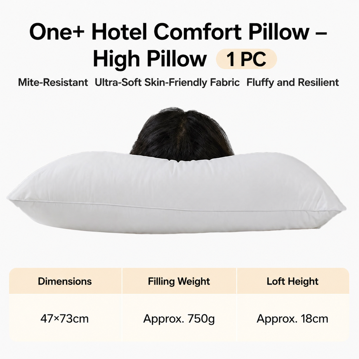Antimicrobial Lofted Pillow