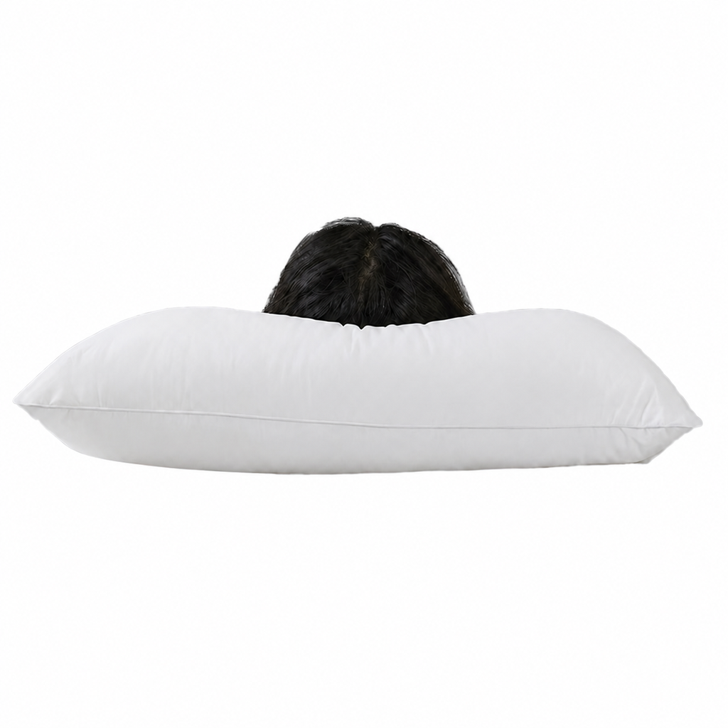 Antimicrobial Lofted Cervical Pillow for Side Sleeping, Medium/Low/High