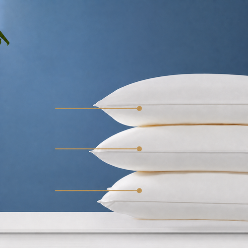 Antimicrobial Lofted Cervical Pillow for Side Sleeping, Medium/Low/High