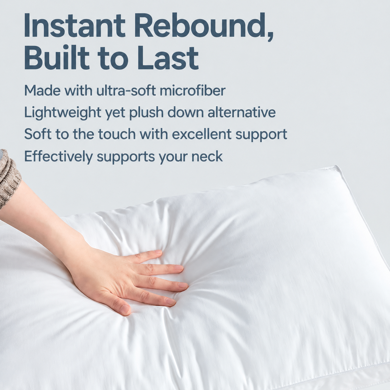 Antimicrobial Lofted Pillow