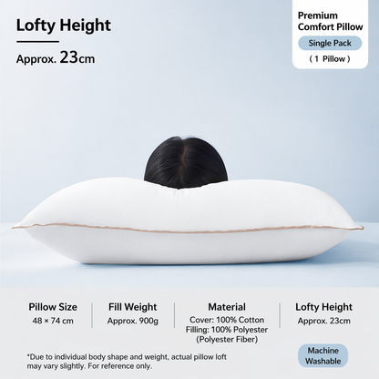 Cloud-Soft Antibacterial Cotton Pillow
