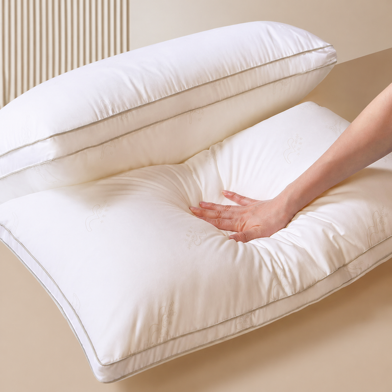Cloud-Soft Antibacterial Cotton Pillow