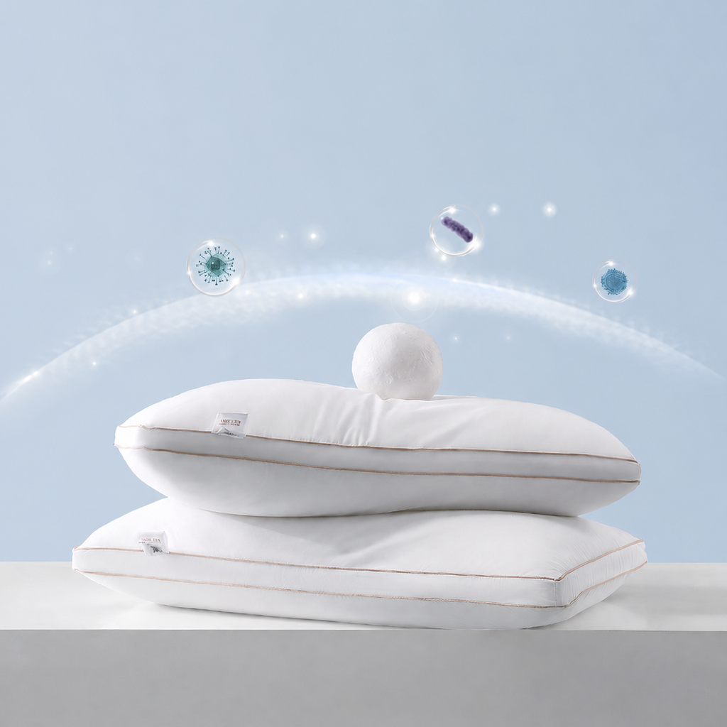 Silk Cloud-Soft Antibacterial & Anti‑Mite Cotton Cervical Pillow for Quiet, Clean Sleep, Multiple Styles