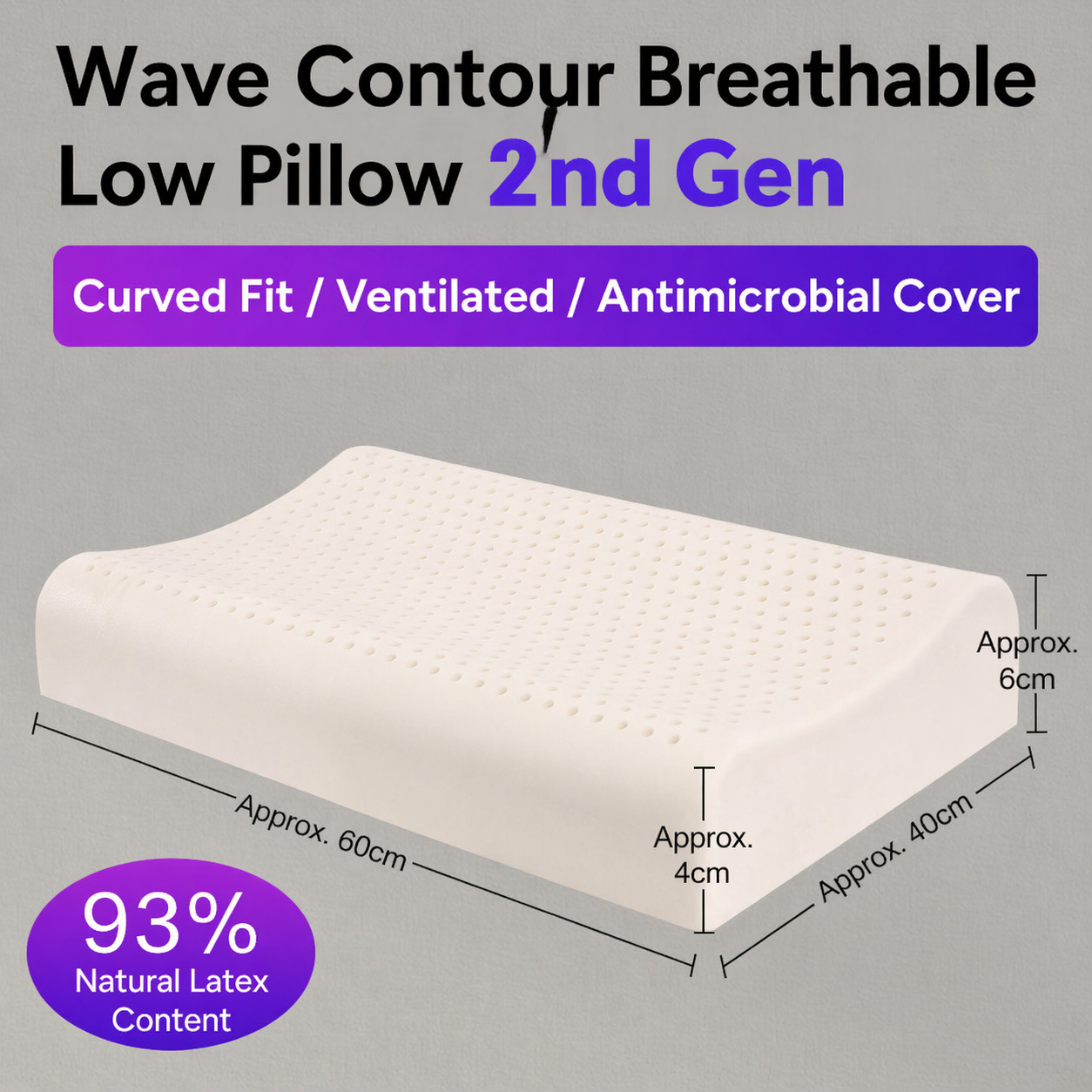 Natural Latex Neck Pillow