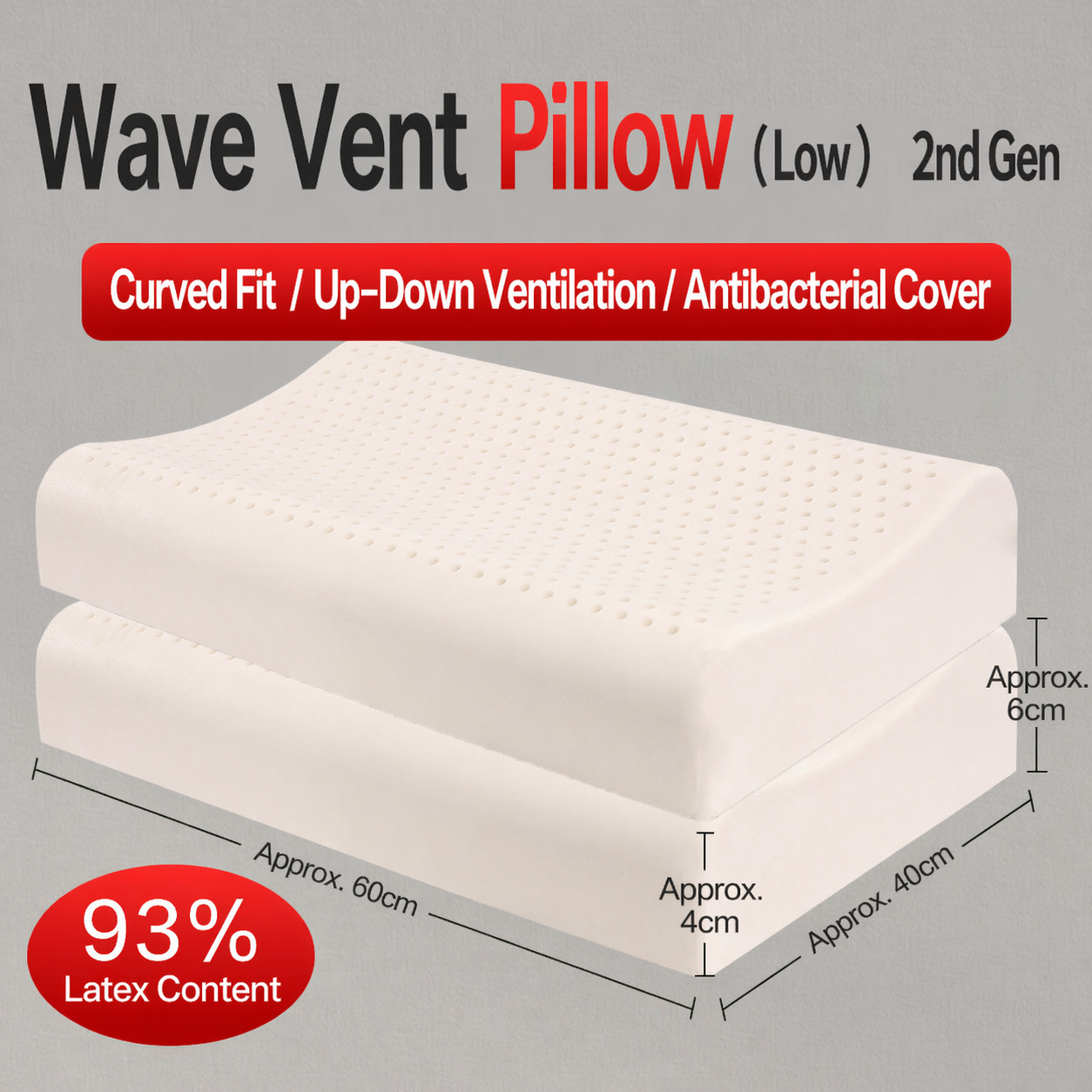 Natural Latex Neck Pillow