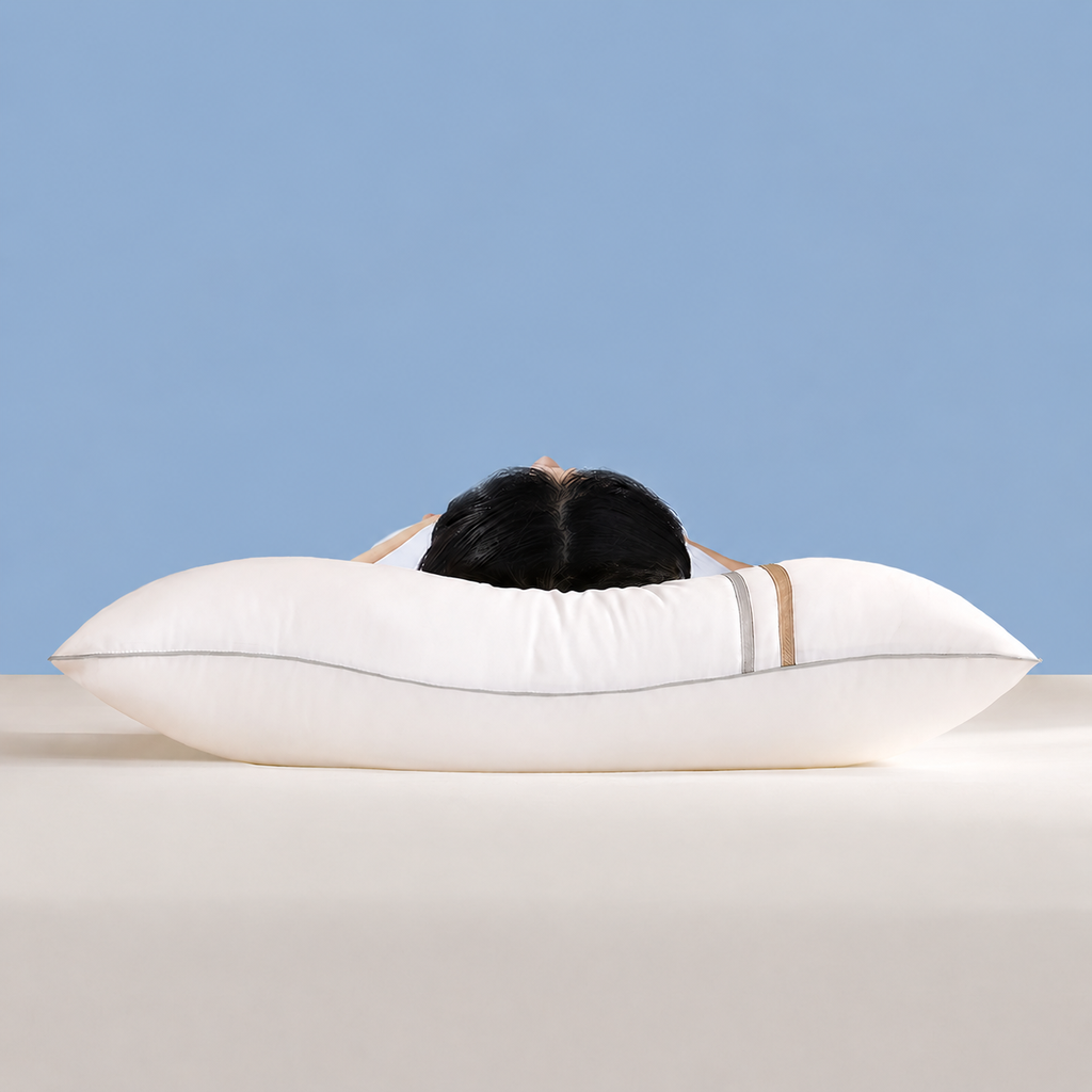 Triple-Guard Washable Pillow—Waterproof, Stain-Repellent, Antibacterial Neck Support for Deeper Rest, Low 1.2 in/Medium 2.4 in/High 2.8 in