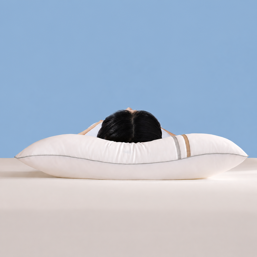 Triple-Guard Washable Pillow—Waterproof, Stain-Repellent, Antibacterial Neck Support for Deeper Rest, Low 1.2 in/Medium 2.4 in/High 2.8 in