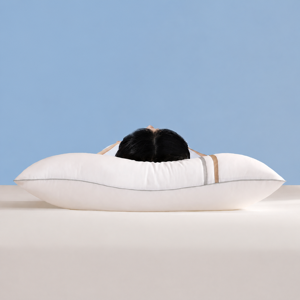 Triple-Guard Washable Pillow—Waterproof, Stain-Repellent, Antibacterial Neck Support for Deeper Rest, Low 1.2 in/Medium 2.4 in/High 2.8 in