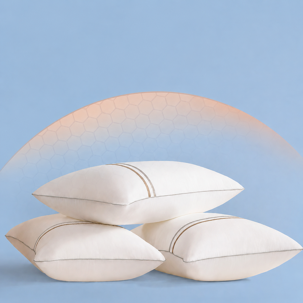 Triple-Guard Washable Pillow—Waterproof, Stain-Repellent, Antibacterial Neck Support for Deeper Rest, Low 1.2 in/Medium 2.4 in/High 2.8 in
