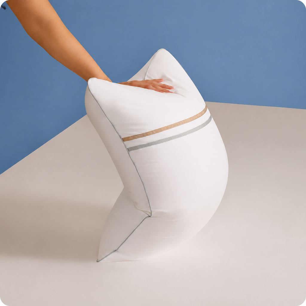 Triple-Guard Washable Pillow—Waterproof, Stain-Repellent, Antibacterial Neck Support for Deeper Rest, Low 1.2 in/Medium 2.4 in/High 2.8 in