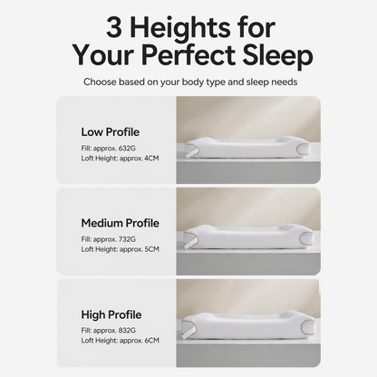 Low-Profile Antibacterial Cotton Pillow