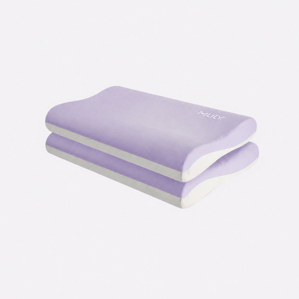 Memory Foam Deep Sleep Cervical Pillow Pro for Side Sleeping, Blue