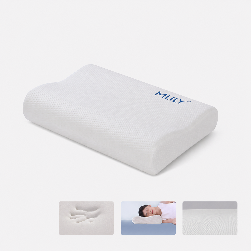 Cooling Contour Memory Foam Cervical Pillow for Side Sleeping, Low 5/3.1x20x12 in/Regular 7/3.9x20x12 in/Long 8/3.9x24x12 in