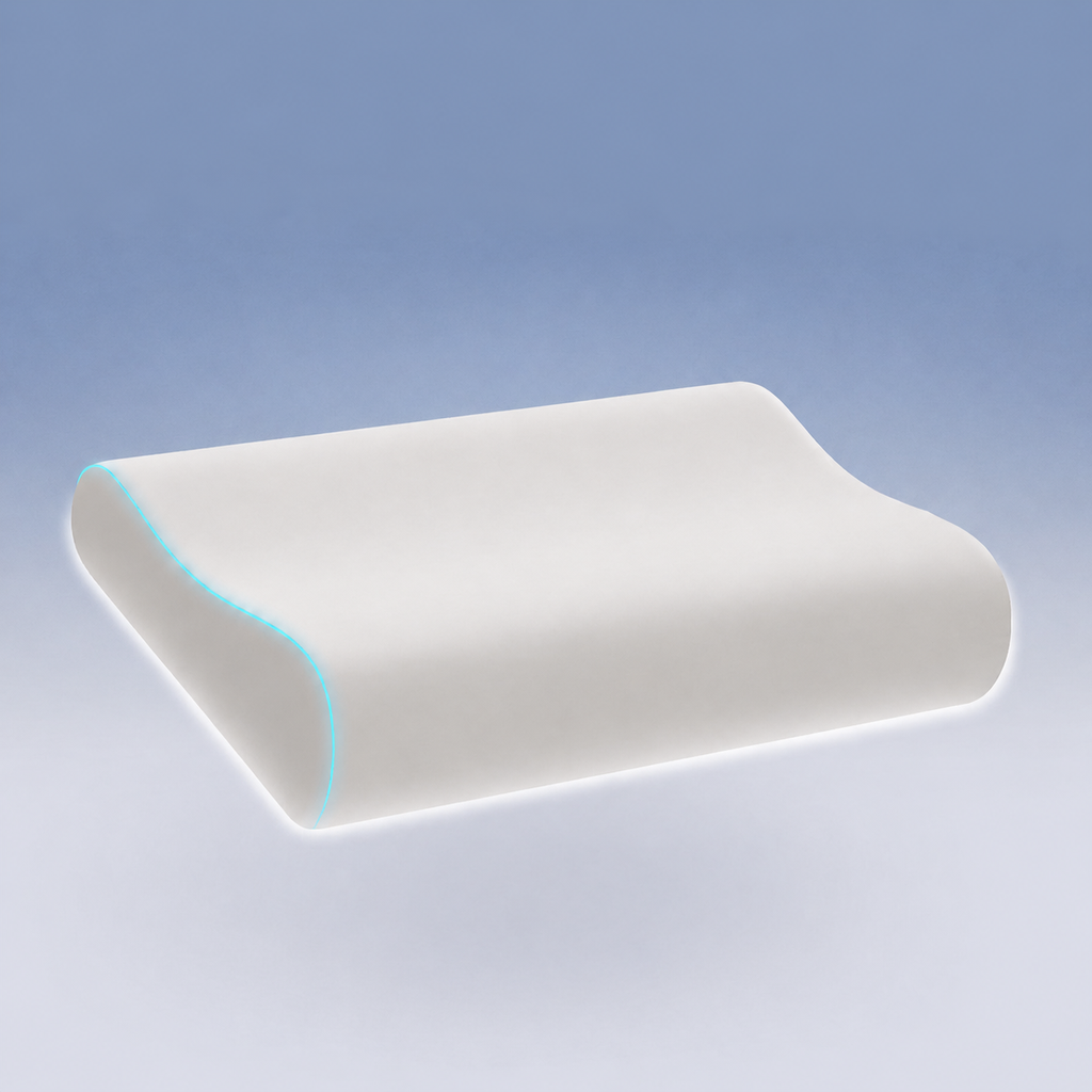 Cooling Contour Memory Foam Cervical Pillow for Side Sleeping, Low 5/3.1x20x12 in/Regular 7/3.9x20x12 in/Long 8/3.9x24x12 in