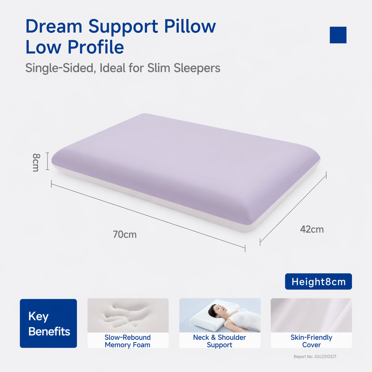 Zero-Pressure Memory Foam Pillow