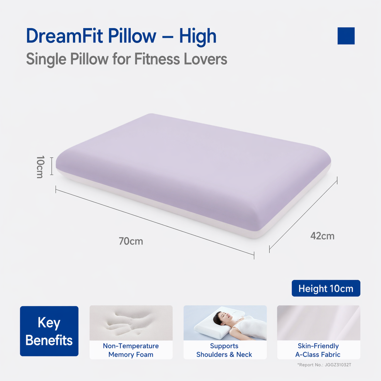 Zero-Pressure Memory Foam Pillow