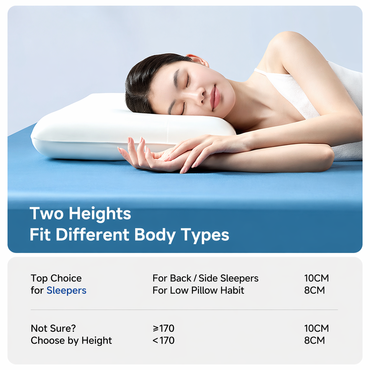 Zero-Pressure Memory Foam Pillow