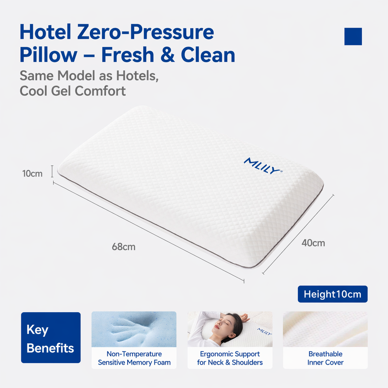 Zero-Pressure Gel Memory Pillow