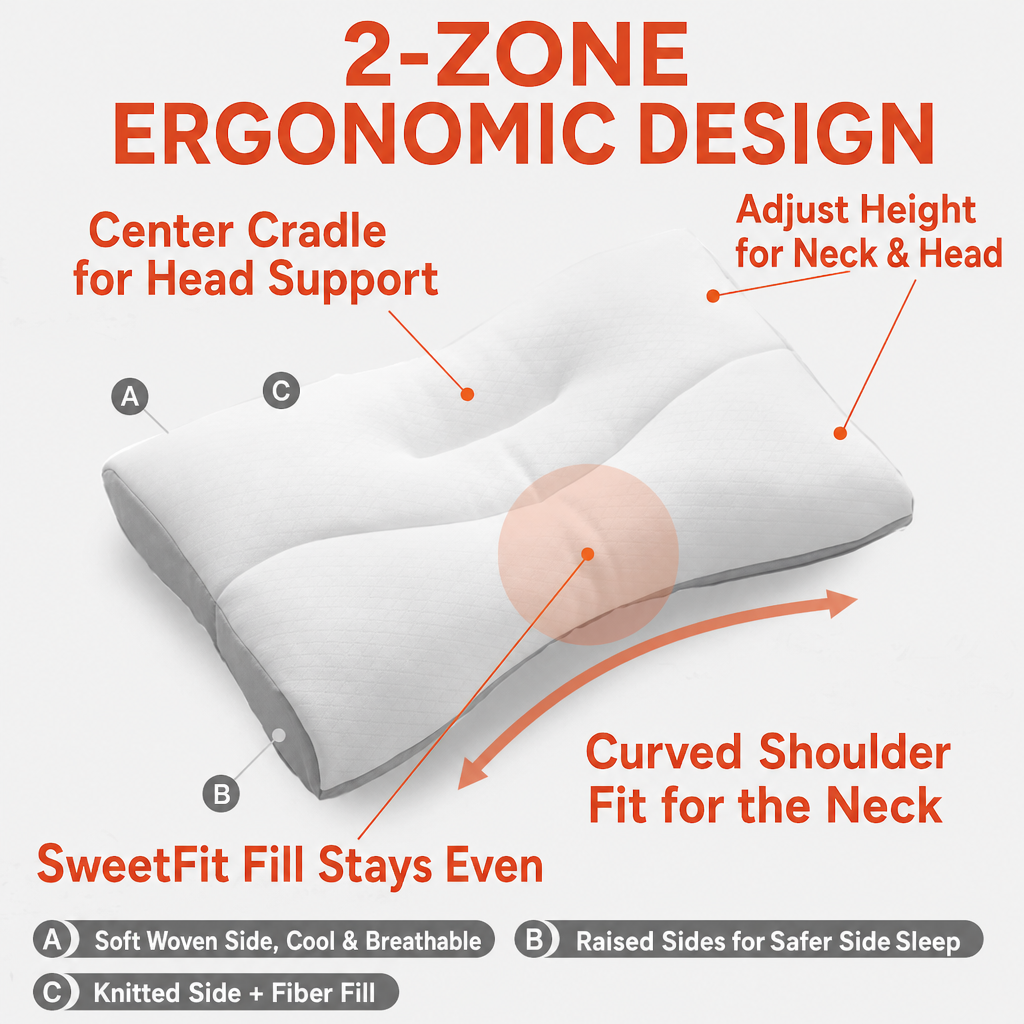 Neck Comfort Micro-Tube Pillow