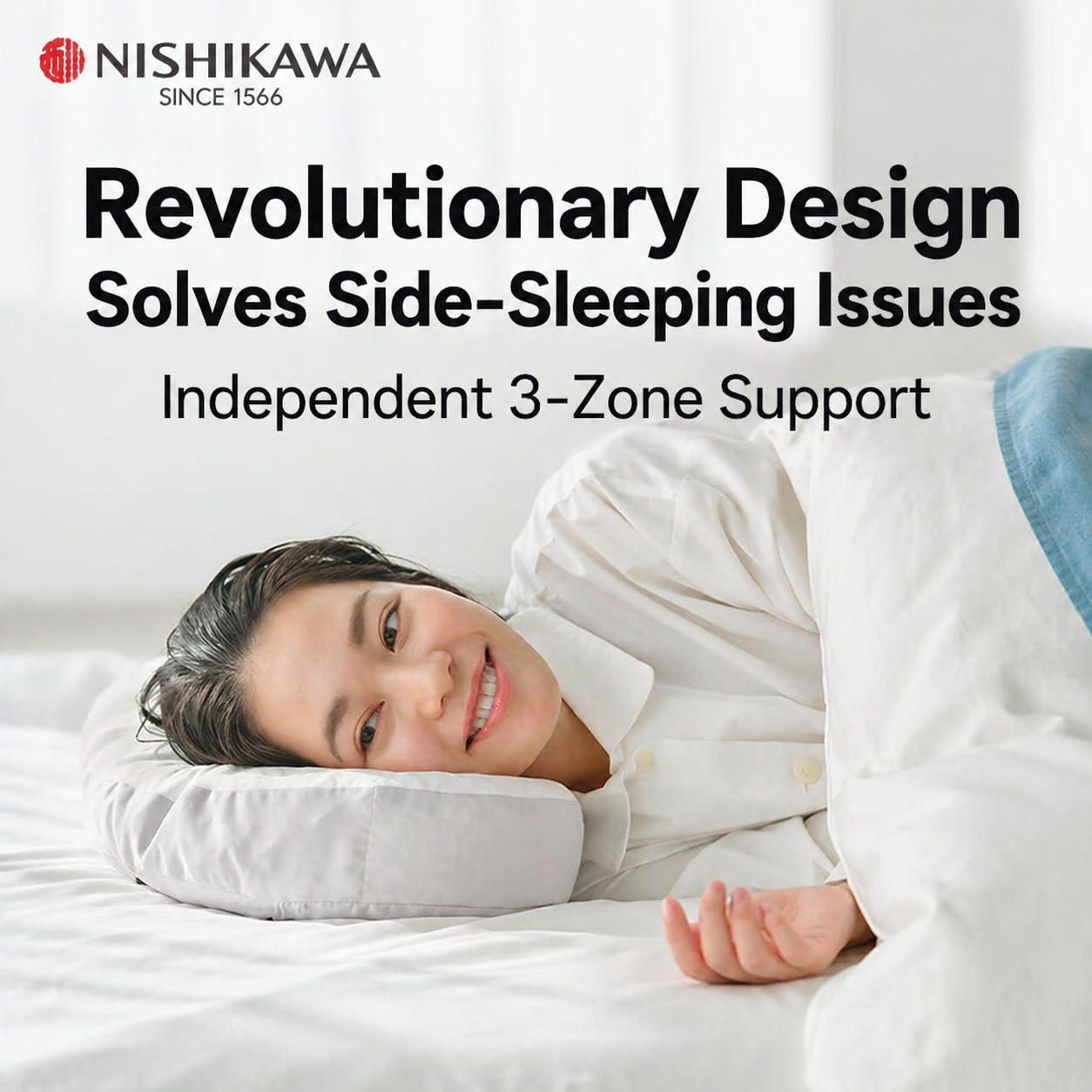 3-Zone Japanese Side Pillow