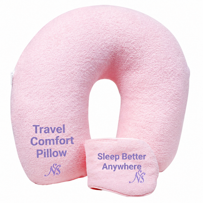 Cotton U-Shaped Travel Pillow